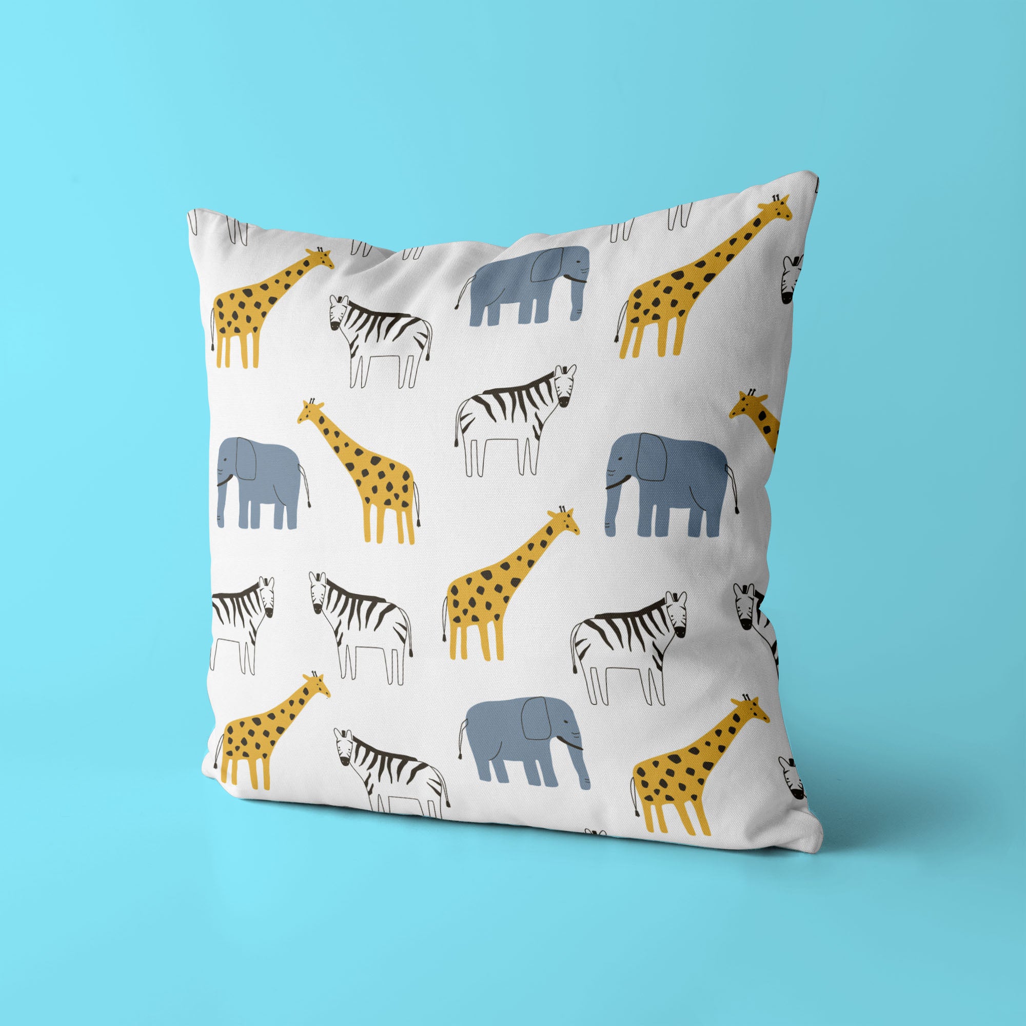 Animals Kids & Nursery Throw Pillow - Safari Expedition