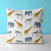 Animals Kids & Nursery Throw Pillow - Safari Expedition