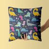 Dinosaur Kids & Nursery Throw Pillow - Megabites