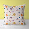 Space Kids & Nursery Throw Pillow - Marbled Planets