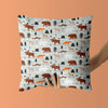 Animals Kids & Nursery Throw Pillow - Snowy Tracks