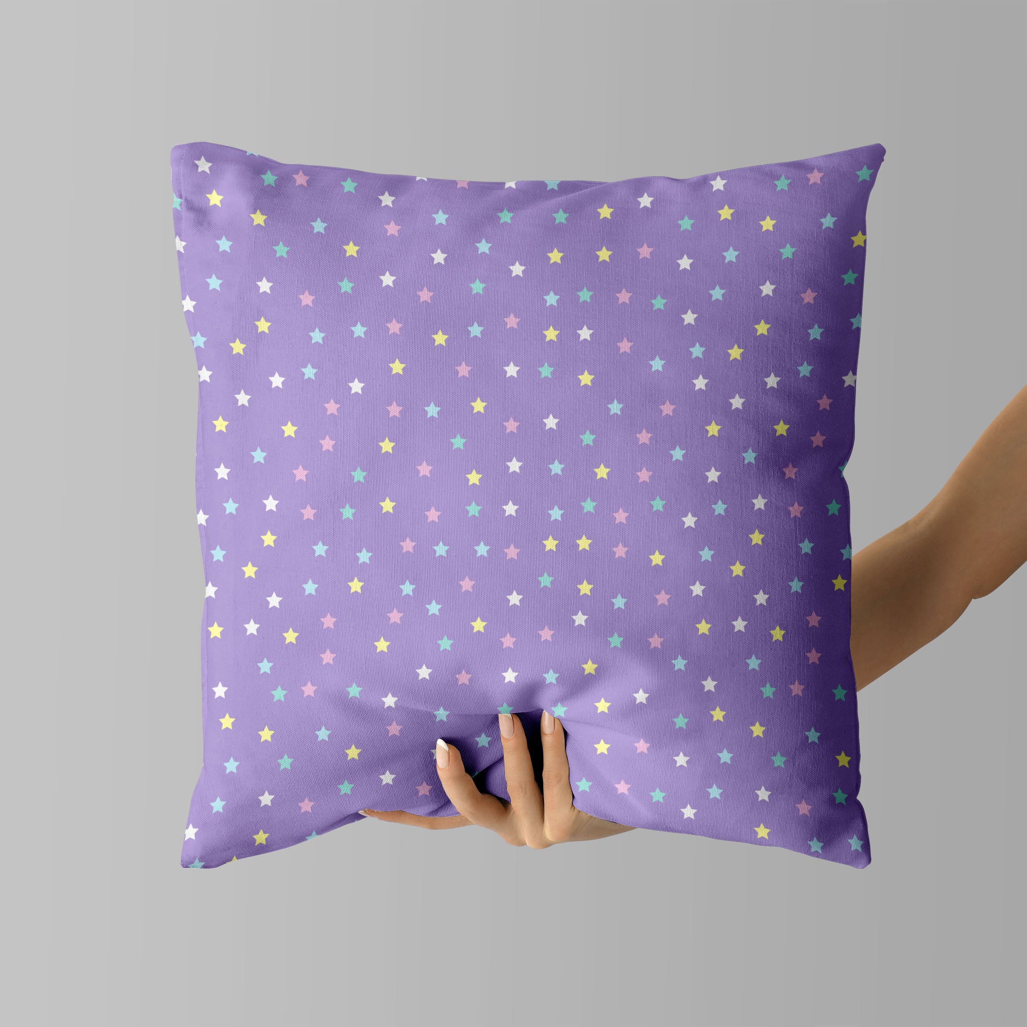 Stars Kids & Nursery Throw Pillow - Candy Stars