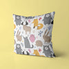 Animals Kids & Nursery Throw Pillow - Animal Playmates