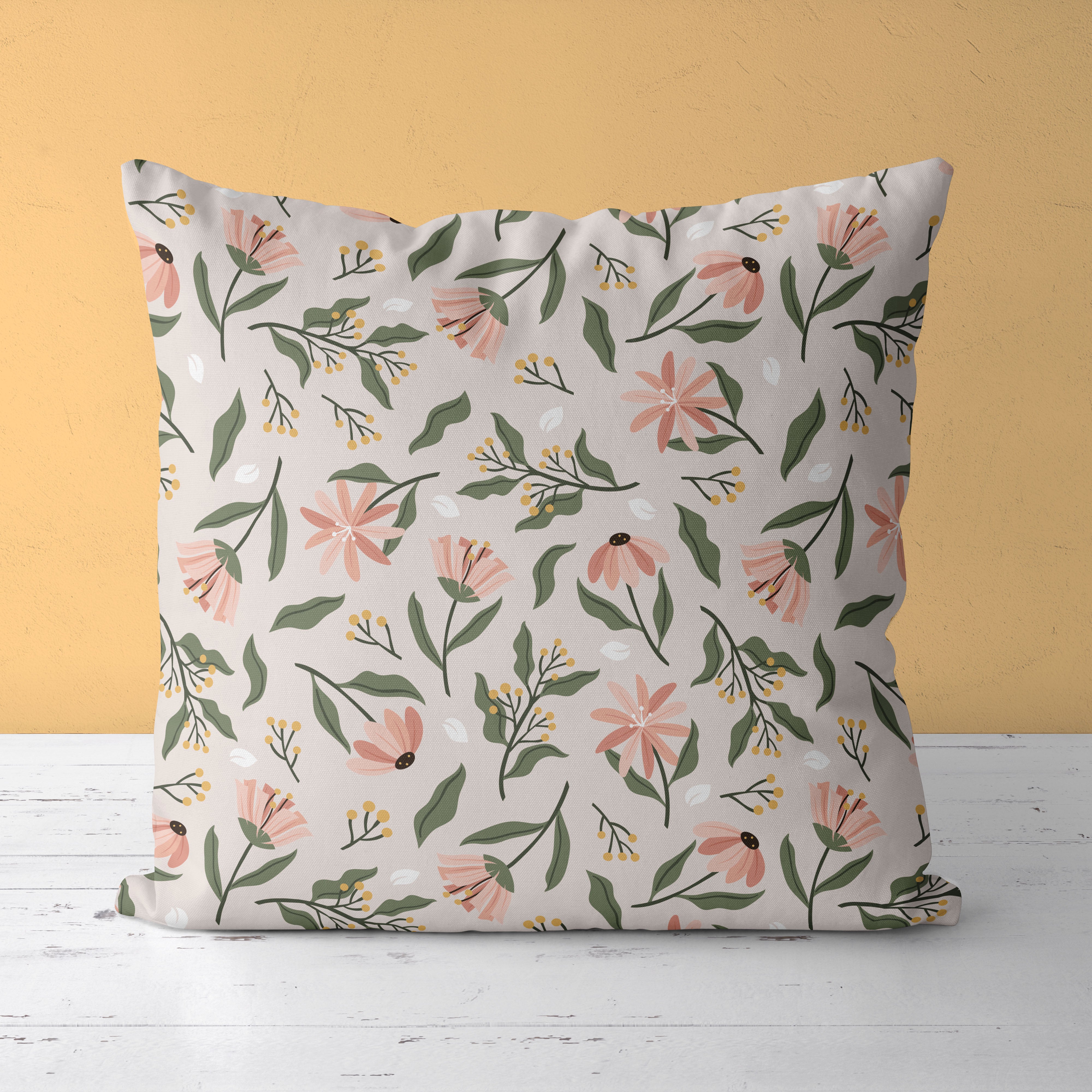 Floral Kids & Nursery Throw Pillow - Sweet Aroma