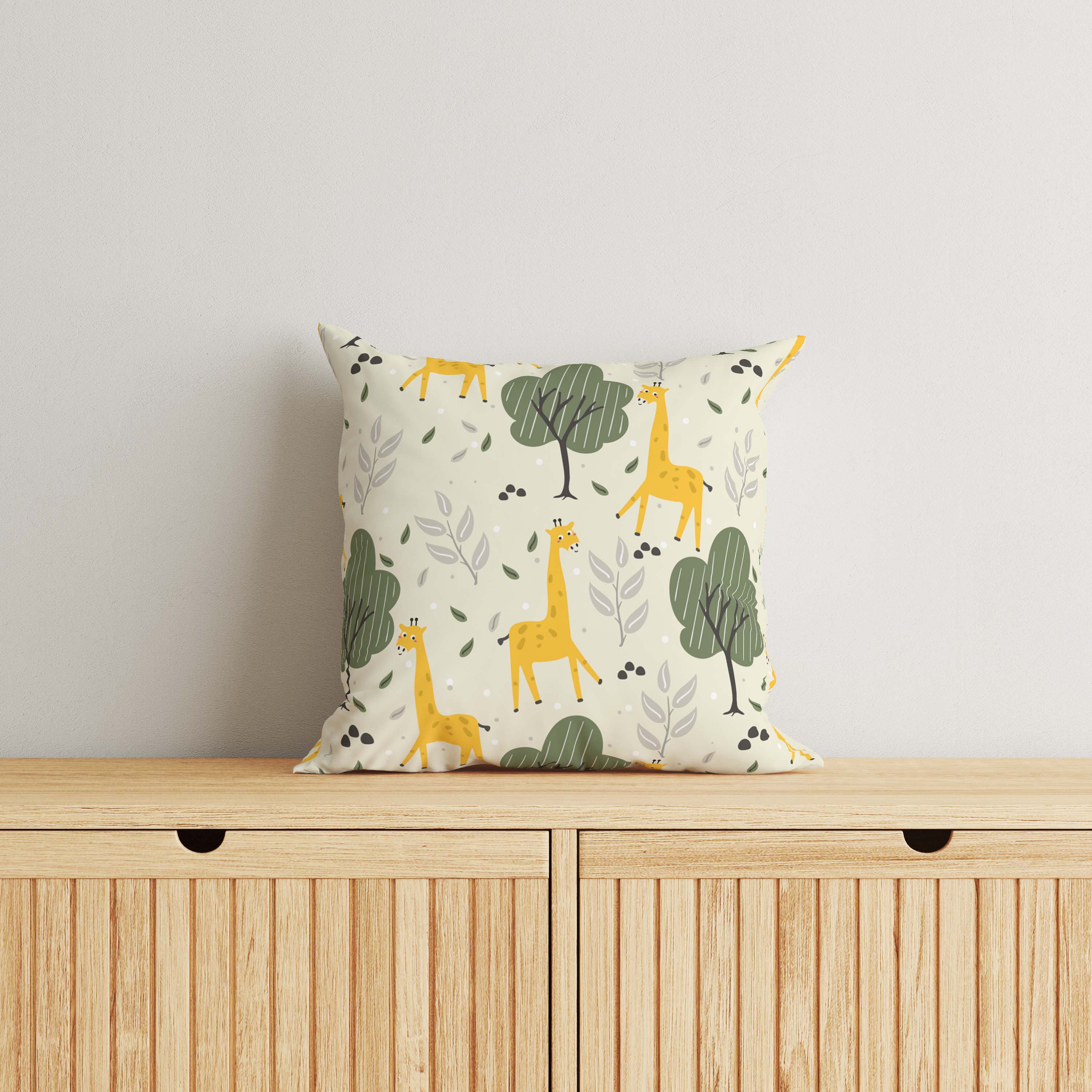 Giraffe Kids & Nursery Throw Pillow - Levels Up