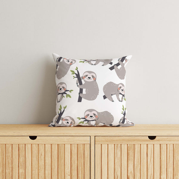 Sloth Kids & Nursery Throw Pillow - Sleepyheads