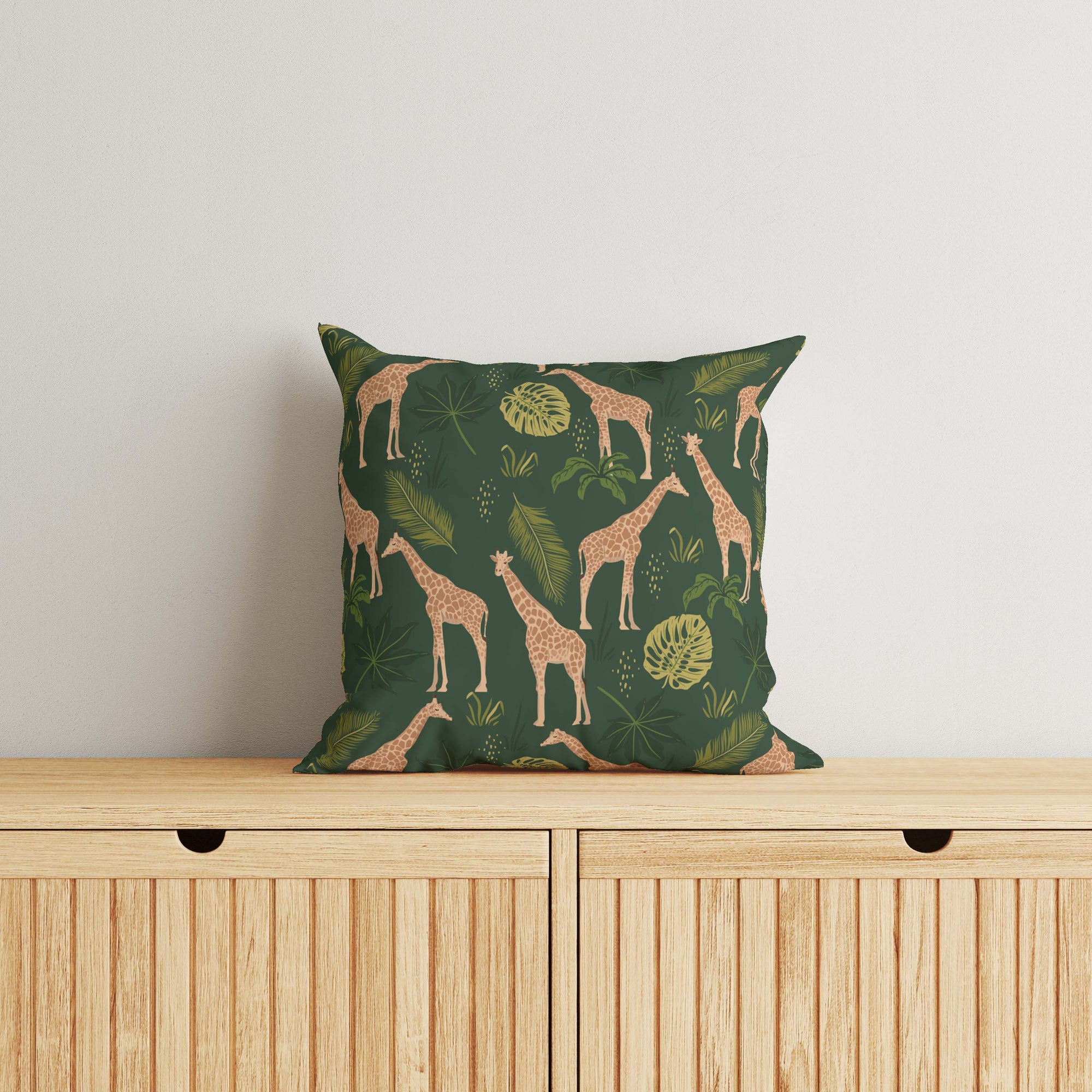 Giraffe Kids & Nursery Throw Pillow - Stretch Out