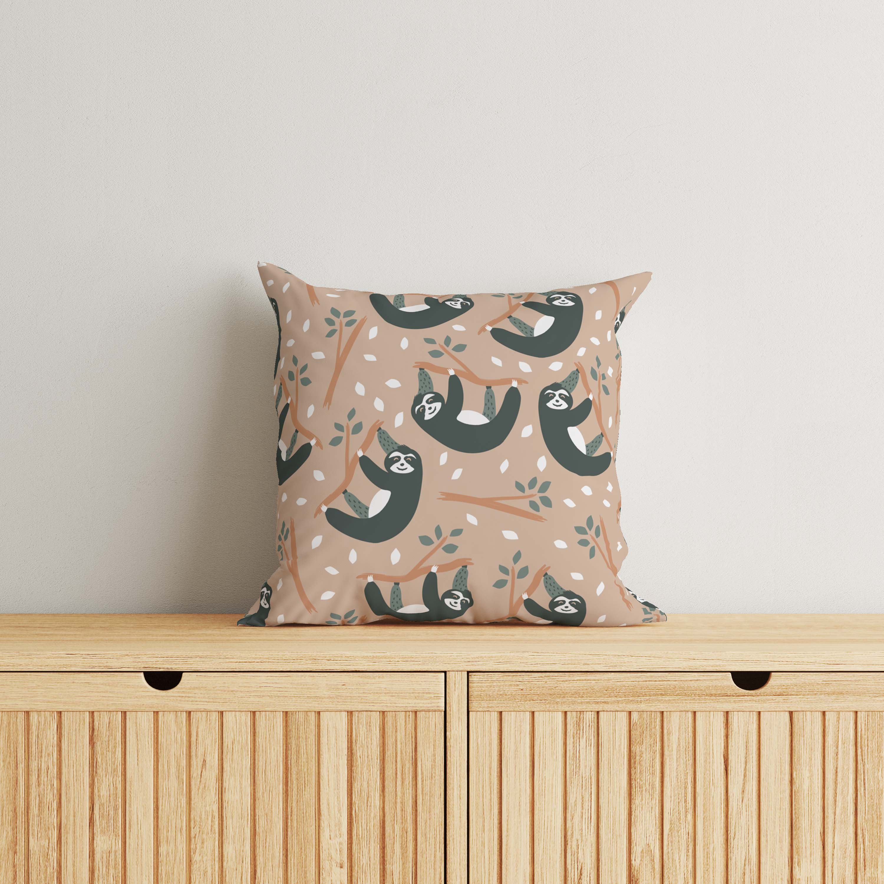 Animals Kids & Nursery Throw Pillow - Slow Pace