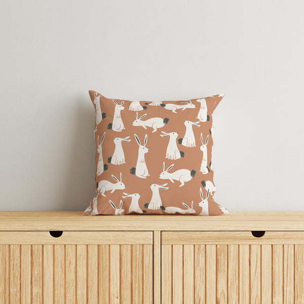 Bunny Kids & Nursery Throw Pillow - Earrisistable Fluffs