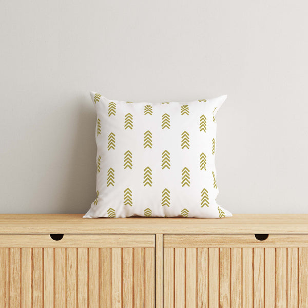 Boho Kids & Nursery Throw Pillow - Olive Arrows