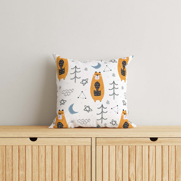 Bear Kids & Nursery Throw Pillow - Unbearable Cuties