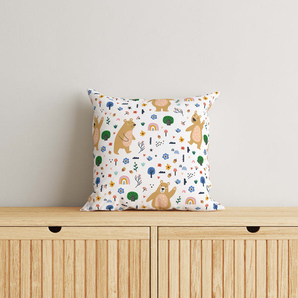 Bear Kids & Nursery Throw Pillow - Bear Hands