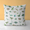 Dinosaur Kids & Nursery Throw Pillow - World of Dinos