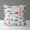 Constructions Kids & Nursery Throw Pillow - Powerful Builds