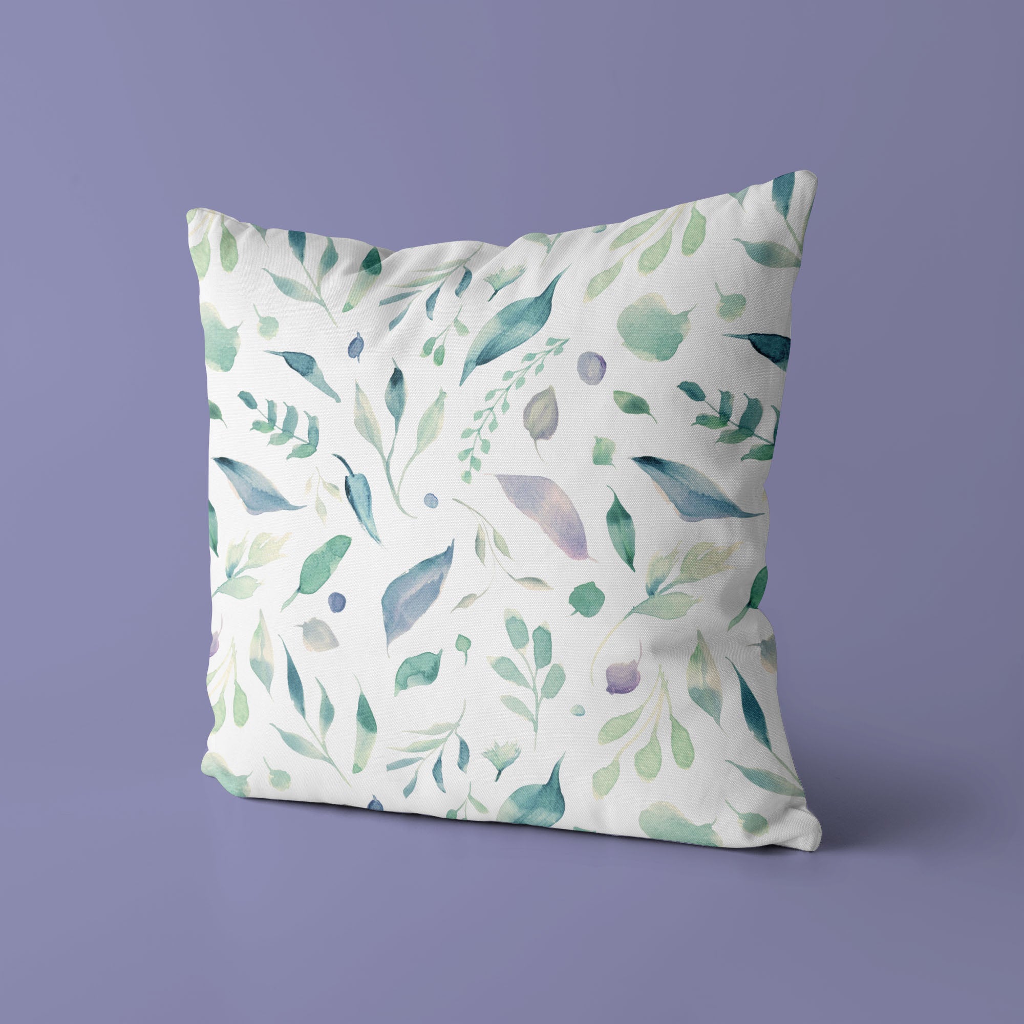 Floral Kids & Nursery Throw Pillow - Raining Leaves