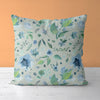 Floral Kids & Nursery Throw Pillow - Blue Poppies