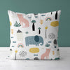 Animals Kids & Nursery Throw Pillow - Walk in the Jungle