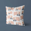 Elephant Kids & Nursery Throw Pillow - Mom Hugs