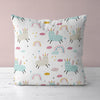 Llama/Unicorn Kids & Nursery Throw Pillow - Llamas and Rainbows