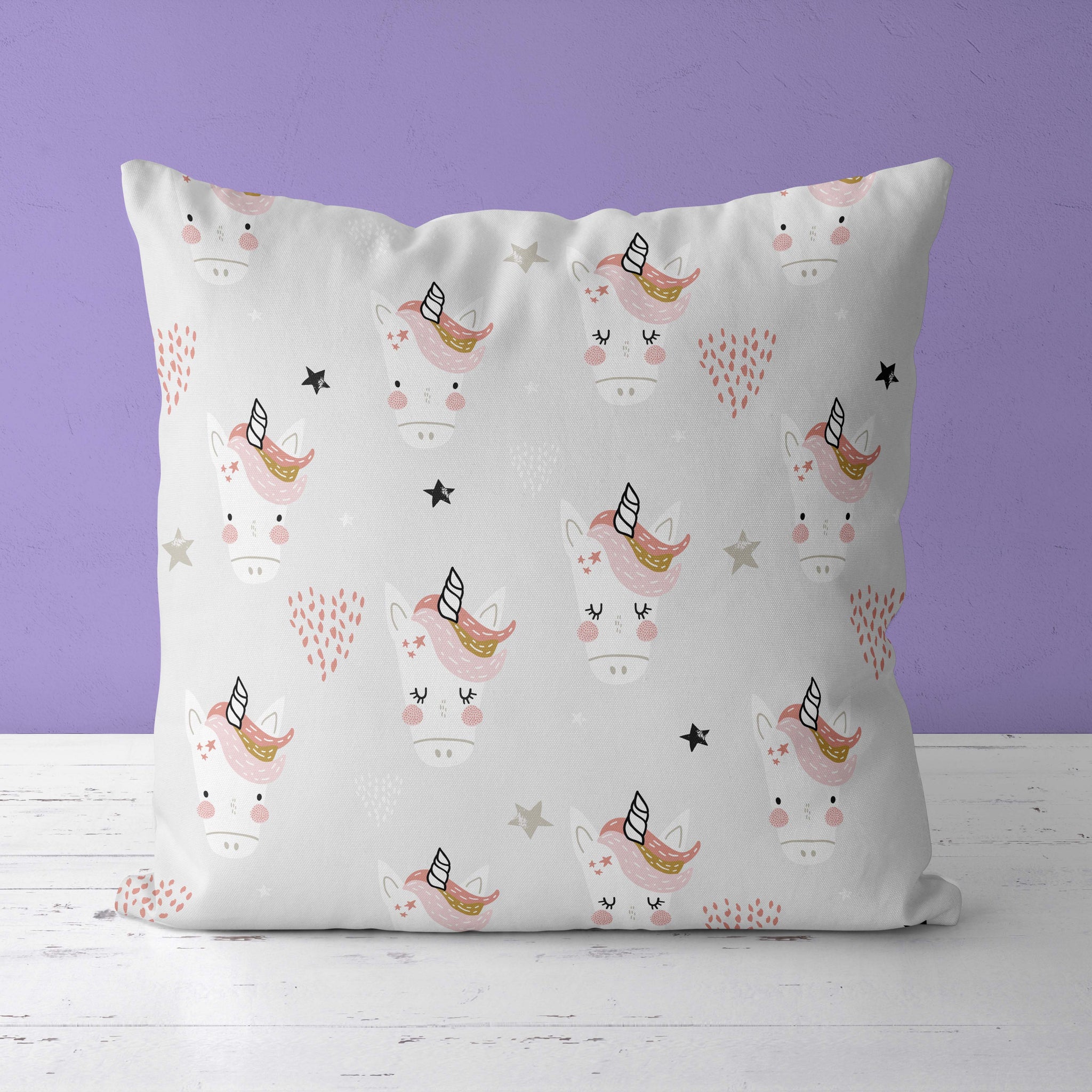 Unicorn Kids & Nursery Throw Pillow - Uni-can Do It!