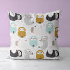 Sloth Kids & Nursery Throw Pillow - Slow Motion