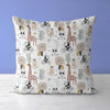 Animal Kids & Nursery Throw Pillow - Animal Parade