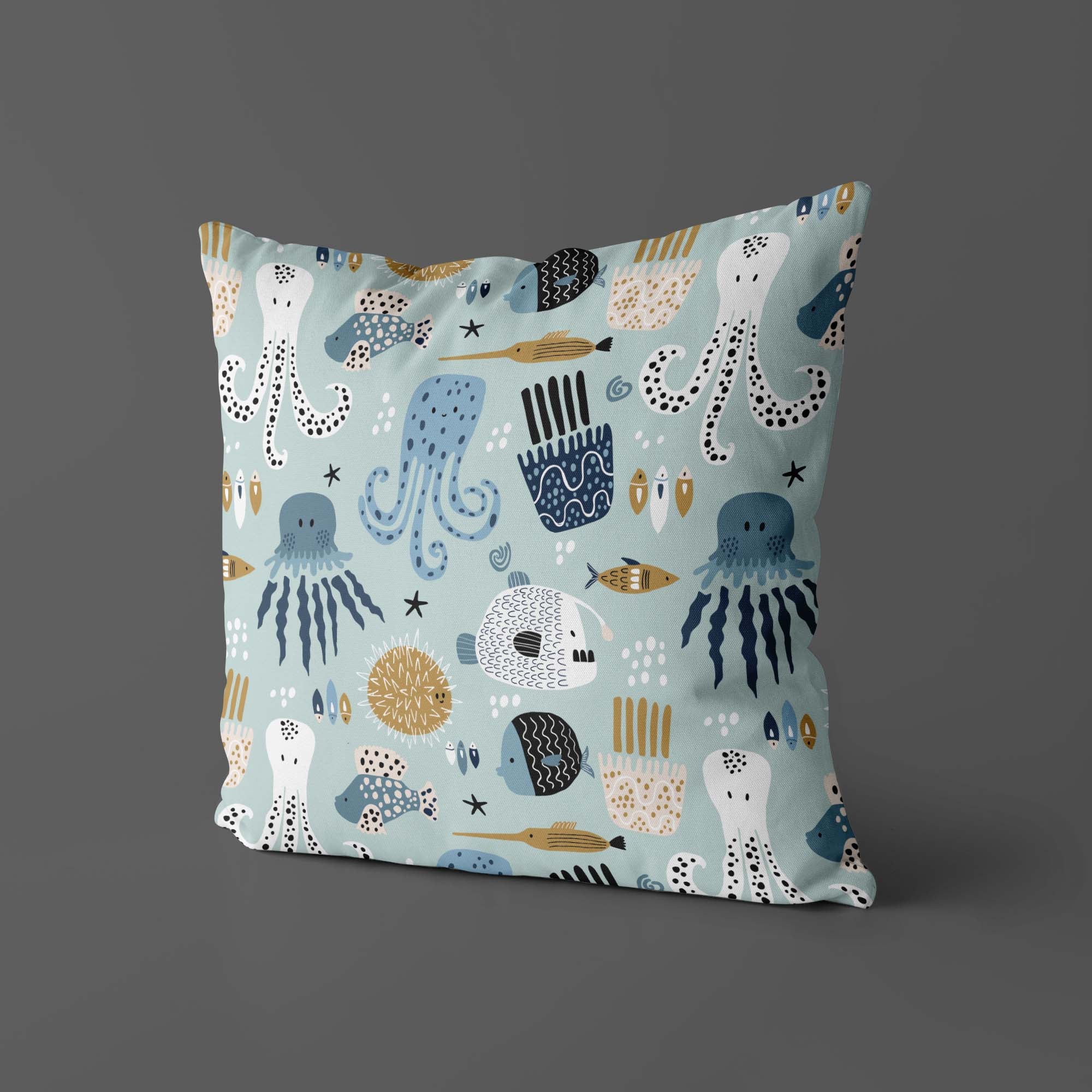 Sea Kids & Nursery Throw Pillow - Underwater Fun