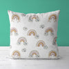 Rainbow Kids & Nursery Throw Pillow - Rainbows and Clouds