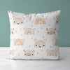 Rainbow Kids & Nursery Throw Pillow - Rainbow Ears