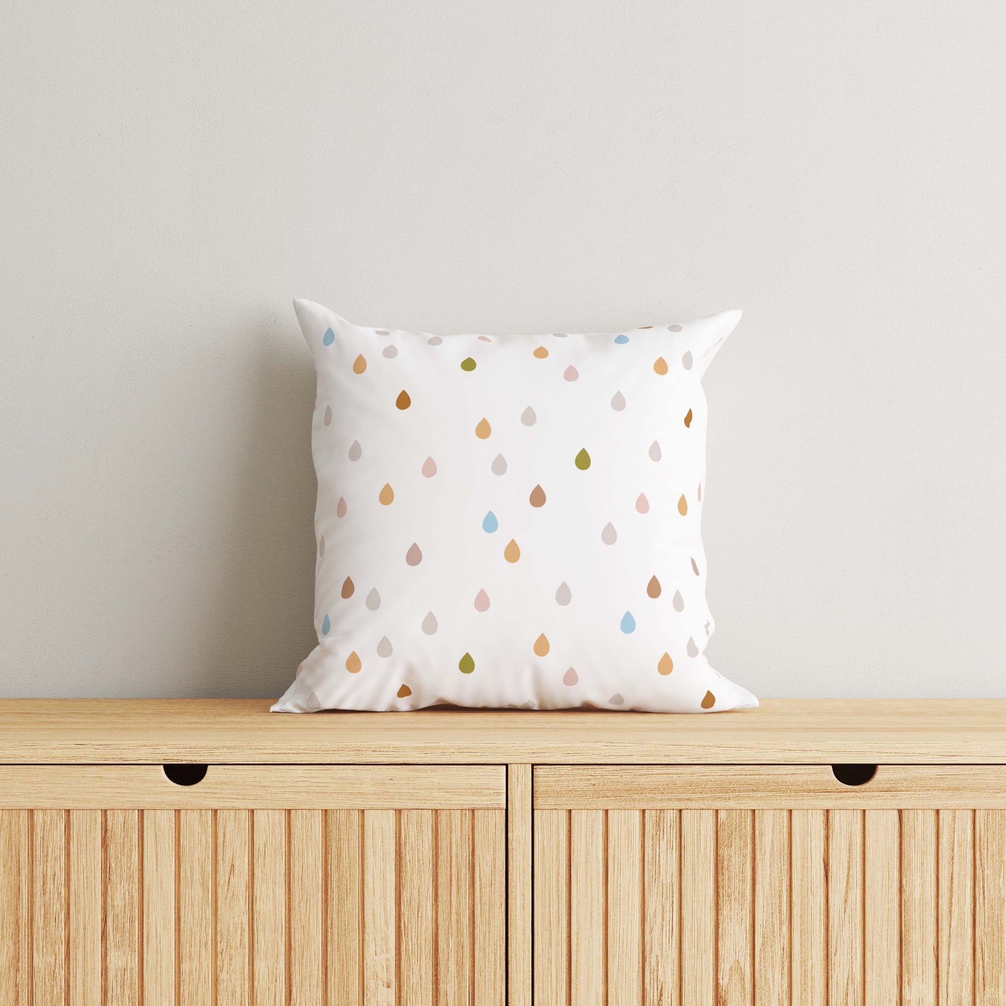 Drops Kids & Nursery Throw Pillow - Cloud Drops