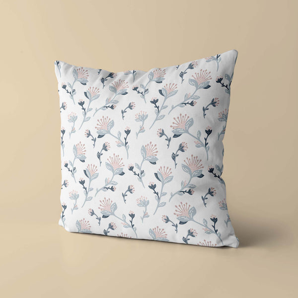 Floral Kids & Nursery Throw Pillow - Enchanted Blooms