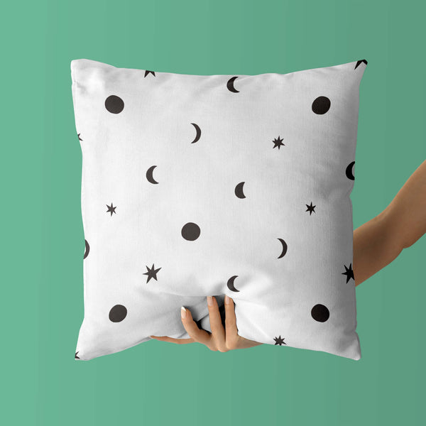 Moon & Stars Kids & Nursery Throw Pillow - Glistening Cosmos