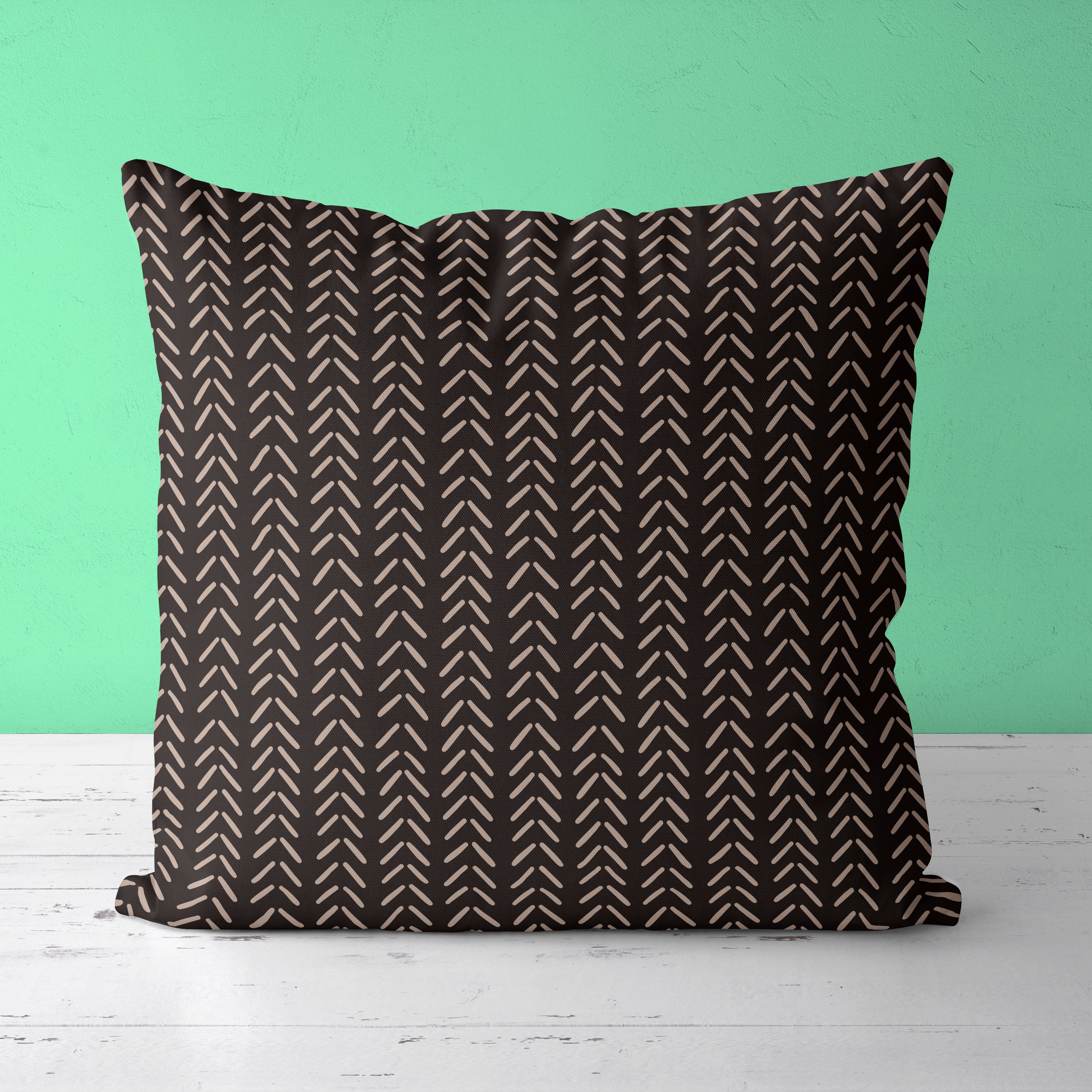 Boho Kids & Nursery Throw Pillow - Delicate Herringbone