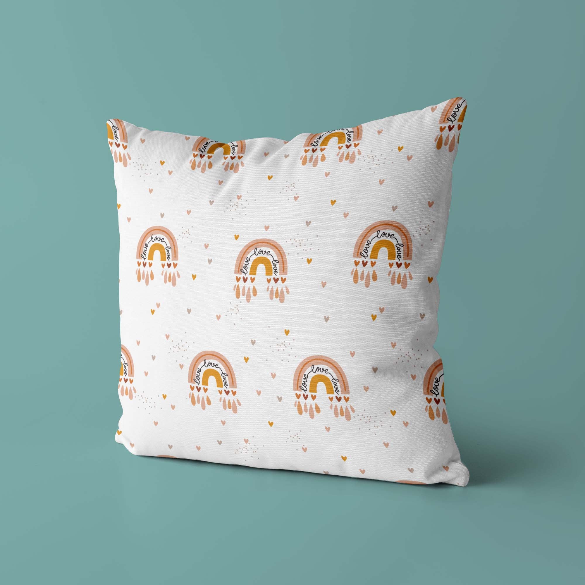 Rainbow Kids & Nursery Throw Pillow - Hue Cycles