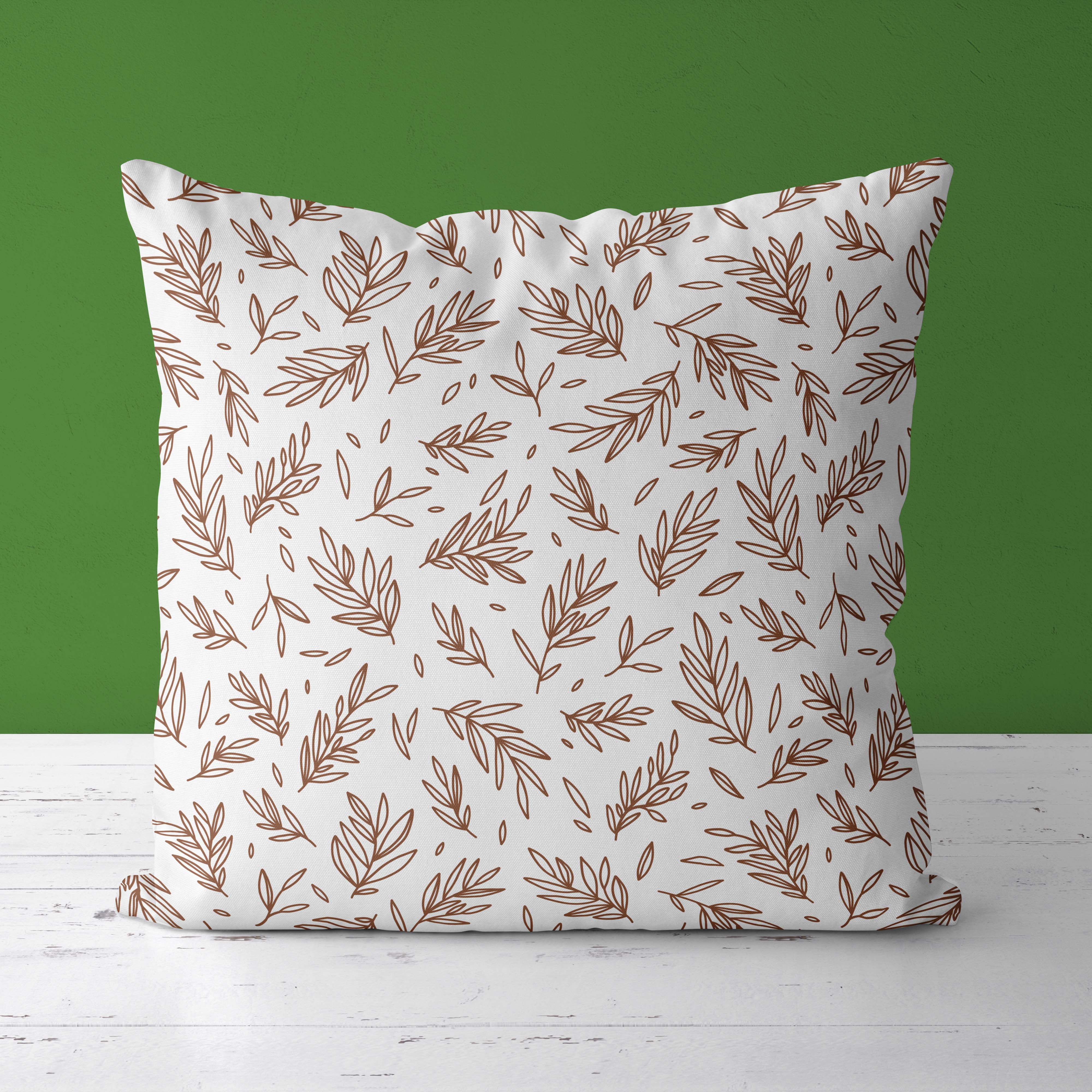 Leaves Kids & Nursery Throw Pillow - Breezy Day