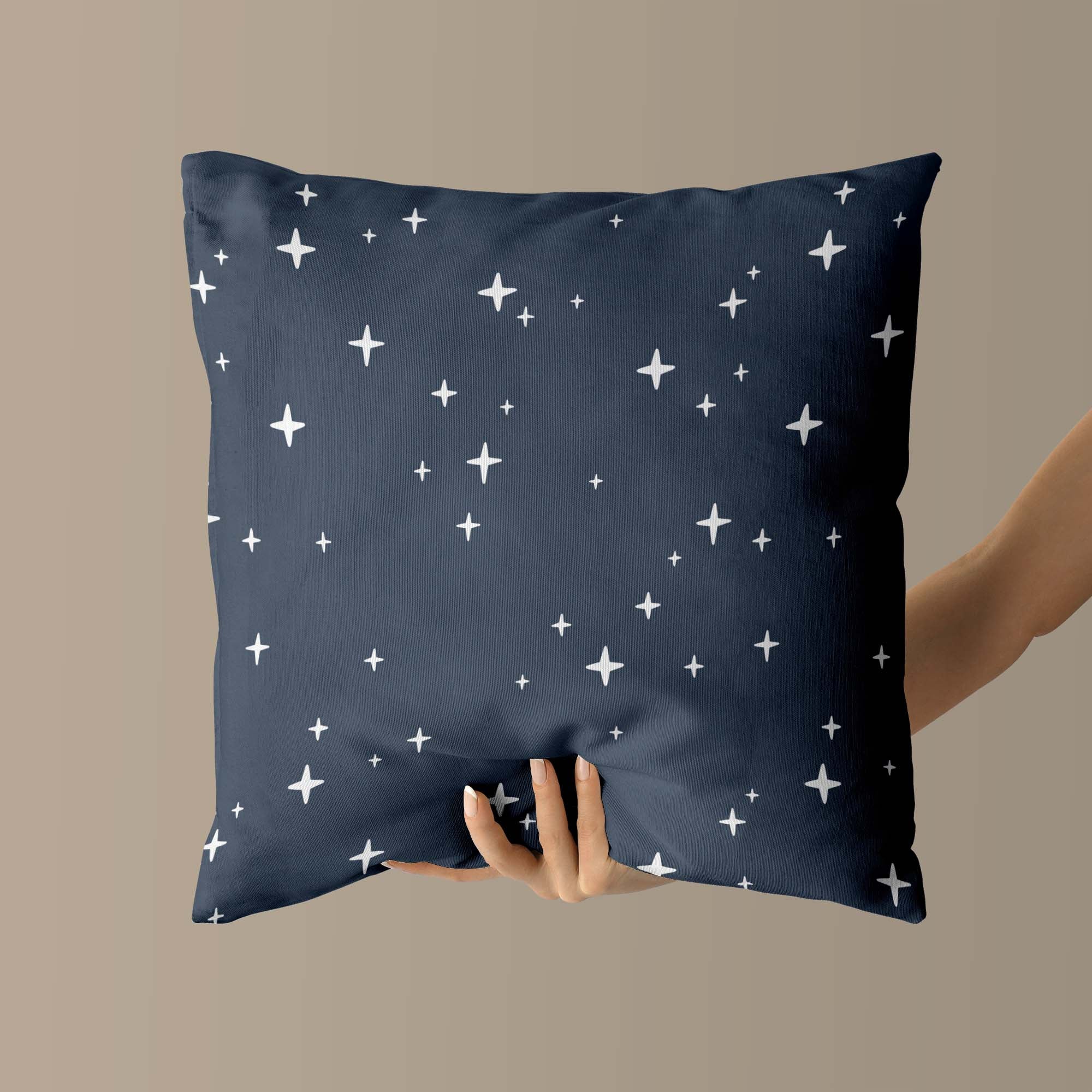 Stars Kids & Nursery Throw Pillow - Glitter Burst