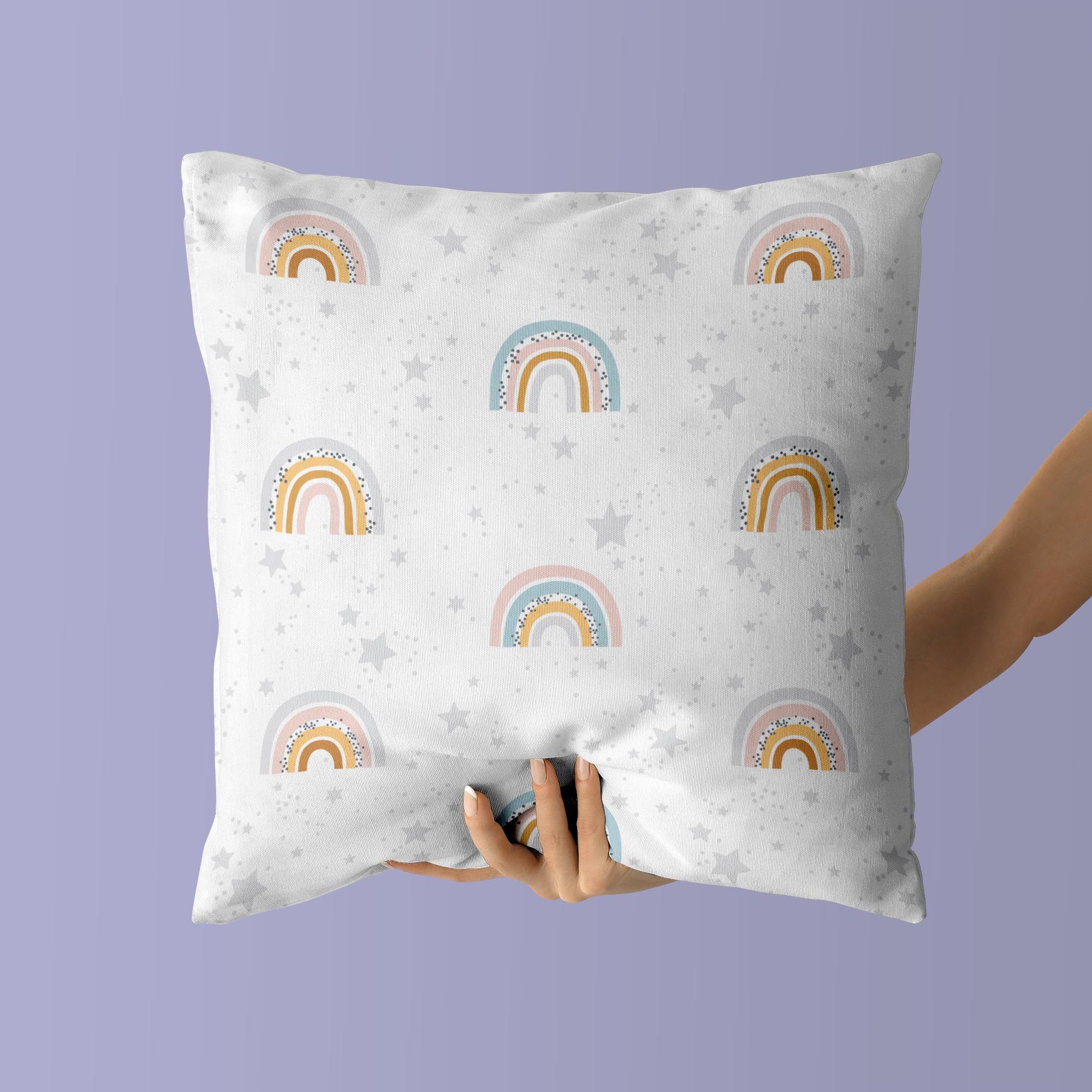 Rainbow Kids & Nursery Throw Pillow - Paths of Magic