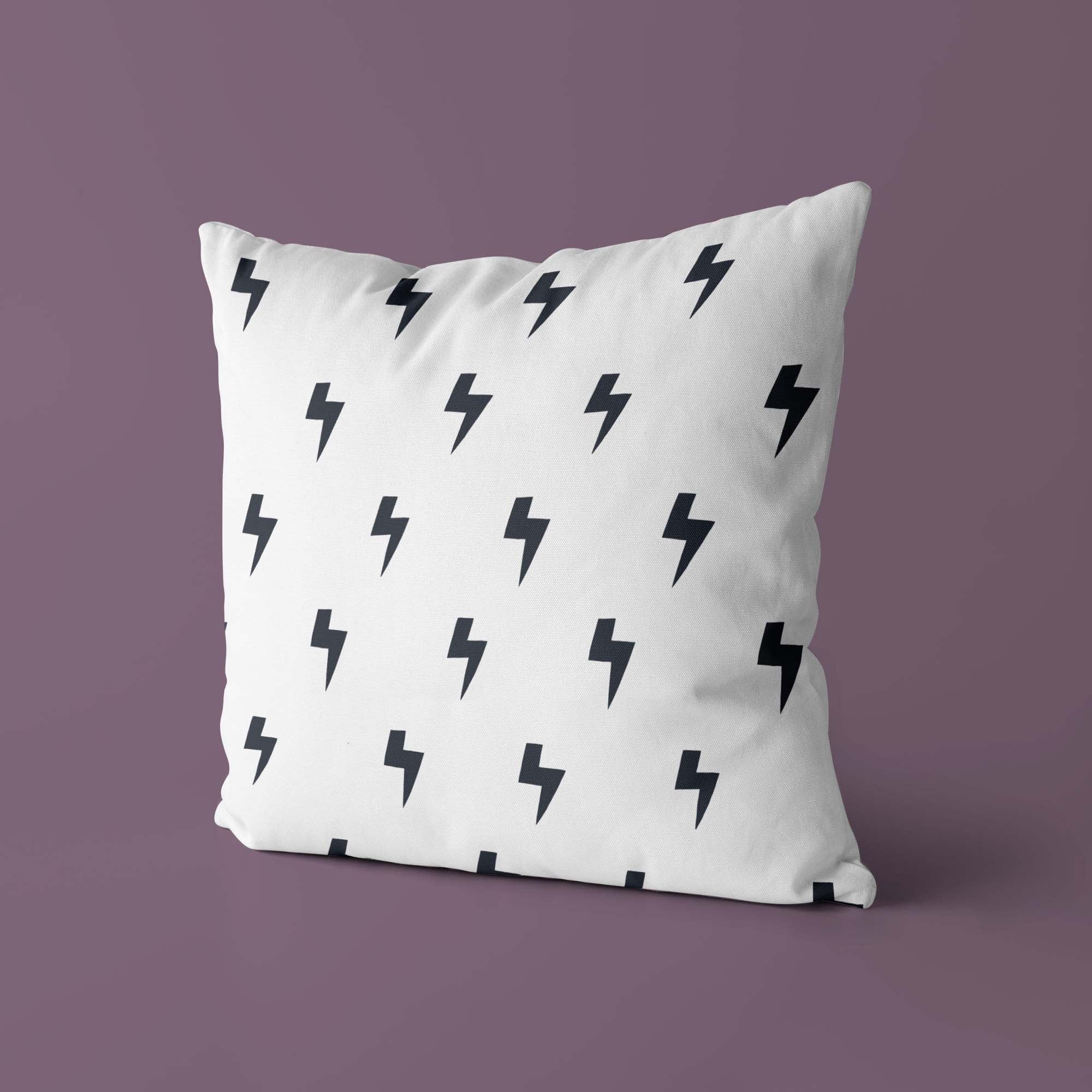 Kids & Nursery Throw Pillow - Lightning Strikes