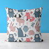 Animals Kids & Nursery Throw Pillow - Woodland Dwellings