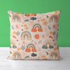 Rainbow Kids & Nursery Throw Pillow - Rainbow Cloudland