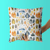 Animals Kids & Nursery Throw Pillow - Sleepy Eyes