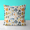 Animals Kids & Nursery Throw Pillow - Sleepy Eyes