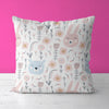 Animals Kids & Nursery Throw Pillow - Friendly Chums