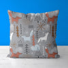 Fox Kids & Nursery Throw Pillow - Sniff and Turn