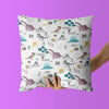 Dinosaur Kids & Nursery Throw Pillow - Dino Dash