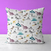 Dinosaur Kids & Nursery Throw Pillow - Dino Dash