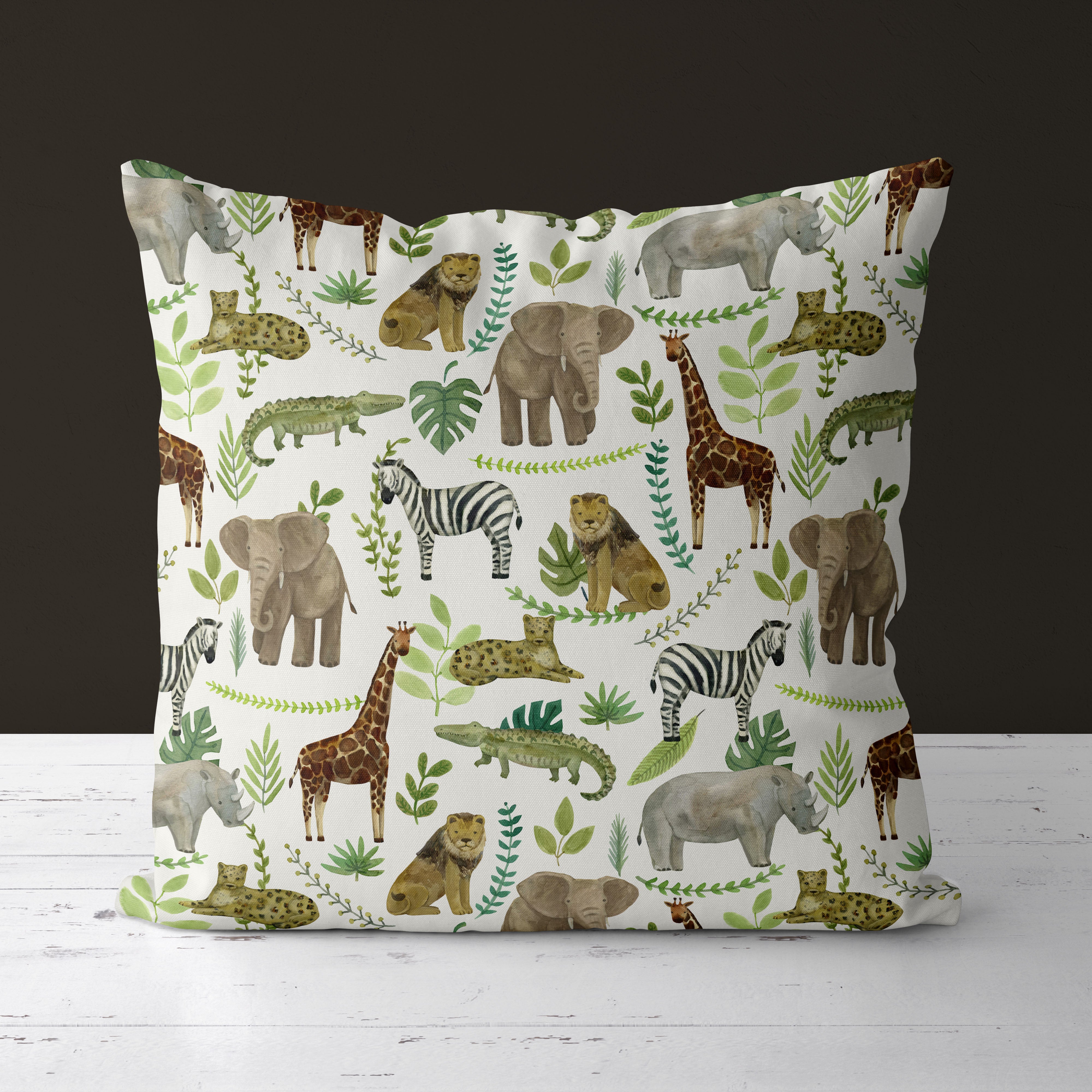 Animals Kids & Nursery Throw Pillow - Born to be Wild