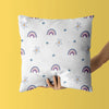 Rainbow Kids & Nursery Throw Pillow - Fresh Doodles