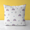 Rainbow Kids & Nursery Throw Pillow - Fresh Doodles