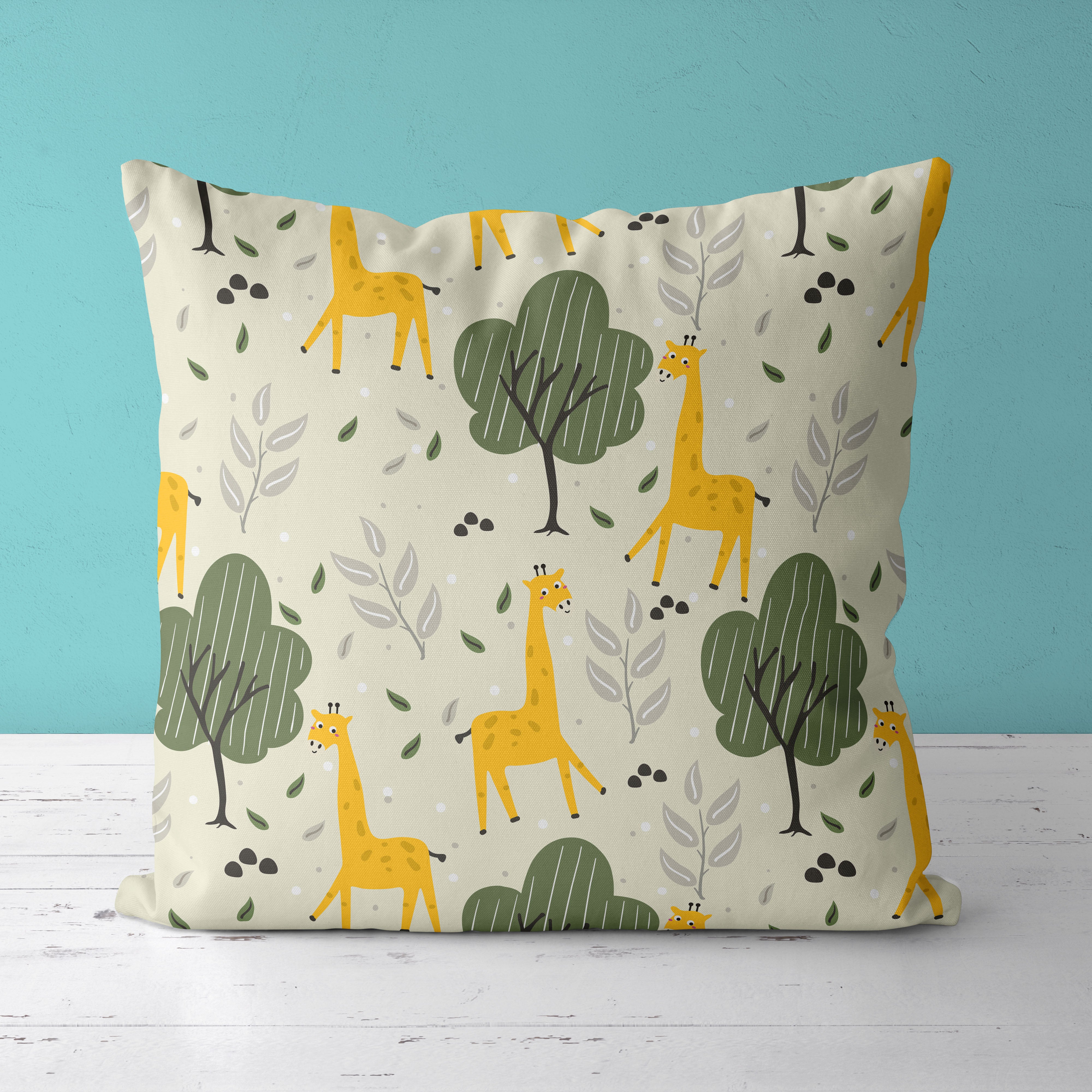 Giraffe Kids & Nursery Throw Pillow - Levels Up